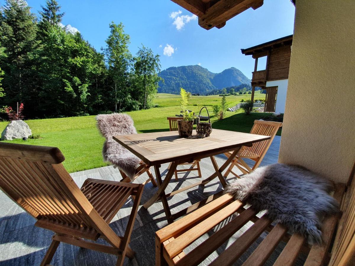 Zeitfrei Chalet Apartments Fieberbrunn Eksteriør billede